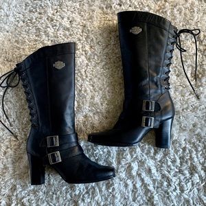 Harley Davidson “Sheila” Lace up Boots Size 8.5
